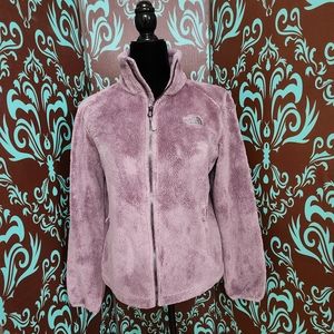 The North Face Light Gray Fleece Osito Full Zip Jacket